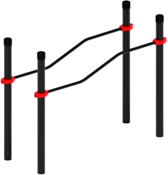 Воркаут ЛОВ 108 красный ВТ 102.06-01, фото 2 Воркаут ЛОВ 108 красный ВТ 102.06-01, фото 2