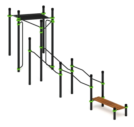 Воркаут ЛОВ 89 зеленый ВТ 101.21-02, фото 1