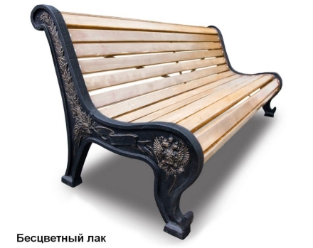 Скамейка чугунная Патриот, Сосна 3,0 м, фото 1