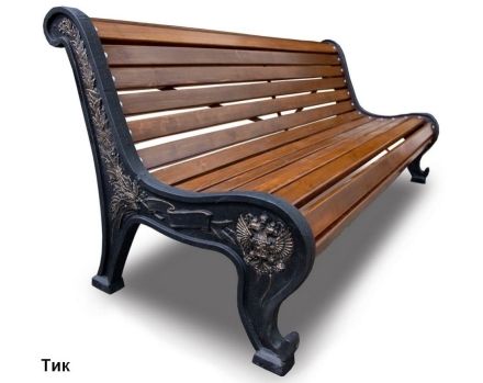 Скамейка чугунная Патриот, Сосна 3,0 м, фото 2