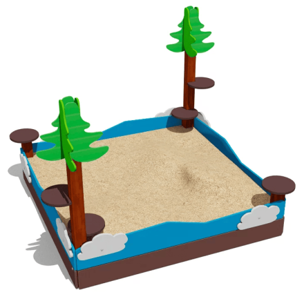 Песочница ВСТ 1156 для детской площадки, фото 1