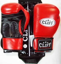 Перчатки бокс C.TECH (кожа) 8 oz красные Перчатки бокс C.TECH (кожа) 8 oz красные
