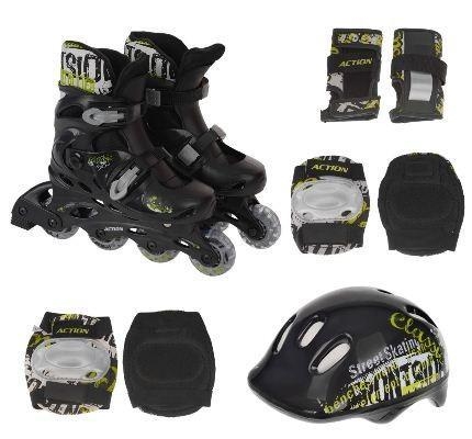 PW-120B Набор: коньки ролик, защита, шлем р. 31-34, фото 1