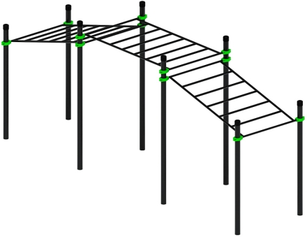 Воркаут ЛОВ 108 зеленый ВТ 102.22-02, фото 3