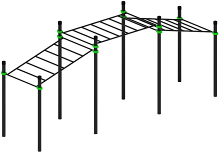 Воркаут ЛОВ 108 зеленый ВТ 102.22-02, фото 1