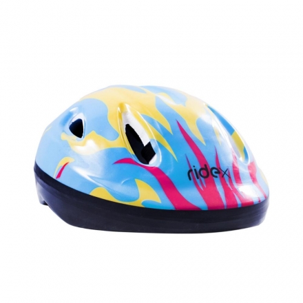 Шлем защитный Fire, желтый/голубой, фото 1