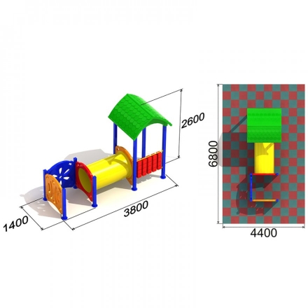 Детский игровой комплекс Дворик 1, фото 3