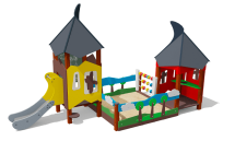 Песочный дворик ВСТ 1133 для детской площадки Песочный дворик ВСТ 1133 для детской площадки