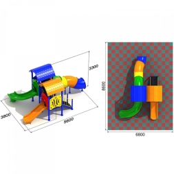 Детская площадка Дружба 2.4, фото 3 Детская площадка Дружба 2.4, фото 3