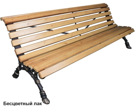 Скамейка парковая Европа, Лиственница 1,2 м, фото 2