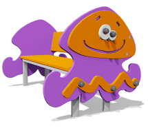 Скамейка детская Медуза ВСТ 2293 для игровой площадки Скамейка детская Медуза ВСТ 2293 для игровой площадки