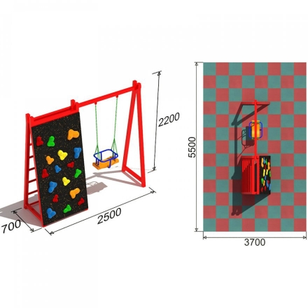 Детские качели Спорт 1.2 для детской площадки, фото 3