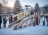 Зимняя деревянная горка "IgraGrad Snow Fox 12 м" с двумя скатами мод.724