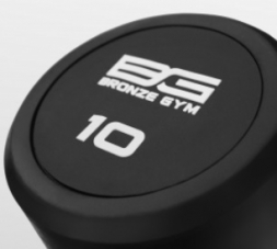 BRONZE GYM BG-PA-BB-S10 Штанга обрезиненная прямая 10 кг, фото 4