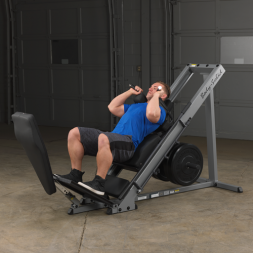 ГАКК-машина - жим ногами под углом 45 Body-Solid GLPH1100 на свободном весе, фото 10