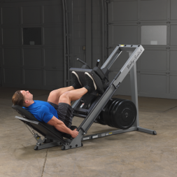 ГАКК-машина - жим ногами под углом 45 Body-Solid GLPH1100 на свободном весе, фото 11