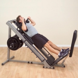 ГАКК-машина - жим ногами под углом 45 Body-Solid GLPH1100 на свободном весе, фото 5