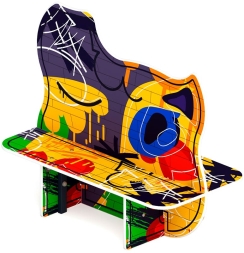 Скамейка детская Граффити МФ 41.01.02-01, фото 3 Скамейка детская Граффити МФ 41.01.02-01, фото 3