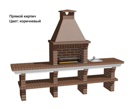 Печь Аристократ 710 Прямоугольный кирпич графитовый серый, фото 7