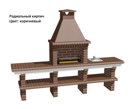 Печь Аристократ 710 Прямоугольный кирпич графитовый серый, фото 9