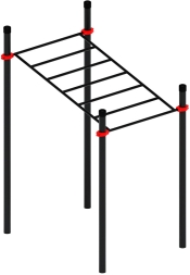 Воркаут ЛОВ 108 красный ВТ 102.07-01, фото 2 Воркаут ЛОВ 108 красный ВТ 102.07-01, фото 2