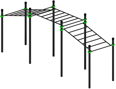 Воркаут ЛОВ 89 зеленый ВТ 101.22-02, фото 1