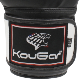Перчатки боксерские KouGar KO400-12, 12oz, черный, фото 6