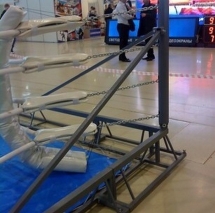 Ринг боксёрский рамный Atlet Боевая зона 6х6 м, монтажная площадка 7,6х7,6 м IMP-A432