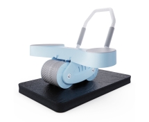 Тренажёр для пресса AB Roller SND голубой с ковриком 45 х 30 x 3.5 cм Тренажёр для пресса AB Roller SND голубой с ковриком 45 х 30 x 3.5 cм