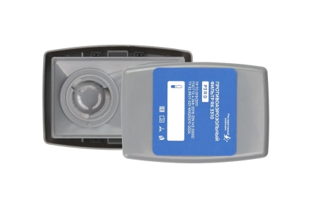 Респираторный комплекс, фильтр противоаэрозольный P3 R D c дополнительной защитой от органических и кислых газов и паров, в жестком корпусе, RK, 12 шт 3310, фото 1