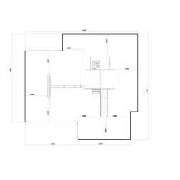 Комплекс &quot;Непоседа&quot; 120 см с пристройкой и треногой (Модель 4), фото 3