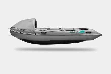 GLADIATOR E 380 PRO AIR Темносерый моторная лодка ПВХ НДНД, фото 6