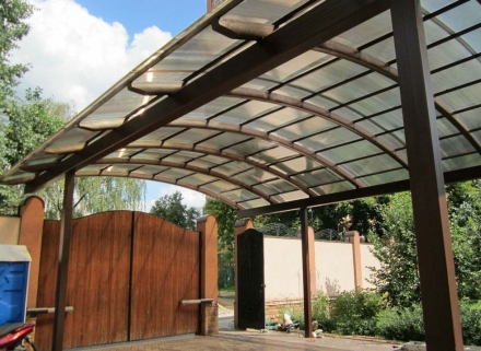 Арочный навес из поликарбоната, фото 1
