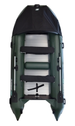 Gladiator D 450 AL PROFESSIONAL D Зеленый моторная лодка ПВХ Алюминиевый пайол, фото 2
