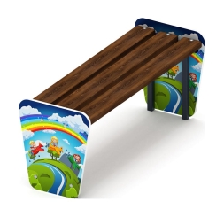 Скамейка детская Солнышко - МФ 41.01.03-И1, фото 2 Скамейка детская Солнышко - МФ 41.01.03-И1, фото 2