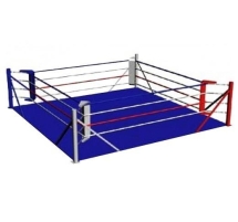 Ринг боксерский на упорах 6х6м, боевая зона 5х5м