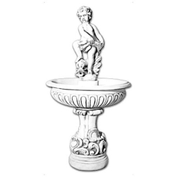 Фонтан скульптурный классический &quot;Мальчик с рыбкой&quot; и малой чашей артикул 936