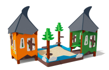 Песочный дворик ВСТ 1131 для детской площадки Песочный дворик ВСТ 1131 для детской площадки
