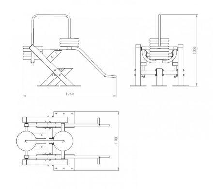 Уличный тренажер TORUDA &quot;Трицепс&quot;, фото 2