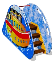 Детская горка Пароходик Г032 H=650 для игровых площадок