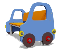 Скамейка детская Машинка ВСТ 1292 для игровой площадки Скамейка детская Машинка ВСТ 1292 для игровой площадки