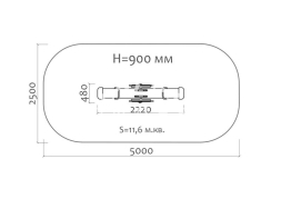 Качели-балансир Медуза 04114.21 для детской площадки, фото 3