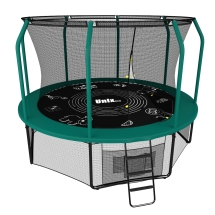 Батут Unix line Supreme Game 10 ft / 305 см (green) с защитной сеткой Батут Unix line Supreme Game 10 ft / 305 см (green) с защитной сеткой