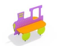 МФ 1.201 Лавочка со спинкой Паровозик МФ 1.201 Лавочка со спинкой Паровозик