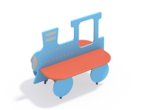 МФ 1.201 Лавочка со спинкой Паровозик МФ 1.201 Лавочка со спинкой Паровозик