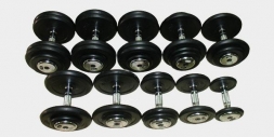 FDS-2.5-25KG Профессиональный , обрезиненный, гантельный ряд, Matrix, на 10 пар от 2,5 до 25 кг.