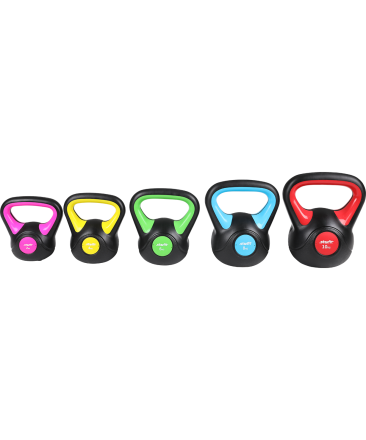 Гиря пластиковая, DB-502, 10 кг, красный, фото 5