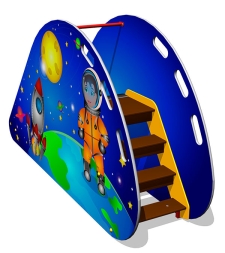 Детская горка Космос Г031 H=650 для игровых площадок, фото 2 Детская горка Космос Г031 H=650 для игровых площадок, фото 2