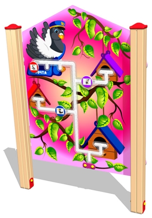 Развивающий элемент Почта У3 РЭ016 для детской площадки, фото 1