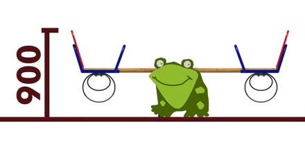 Качели-балансир Лягушка 04113.21 для детской площадки, фото 2